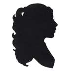 A medium single silhouette by Kathryn Flocken